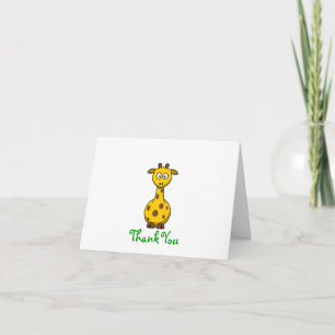 Tarjeta De Agradecimiento Jirafa - gracias