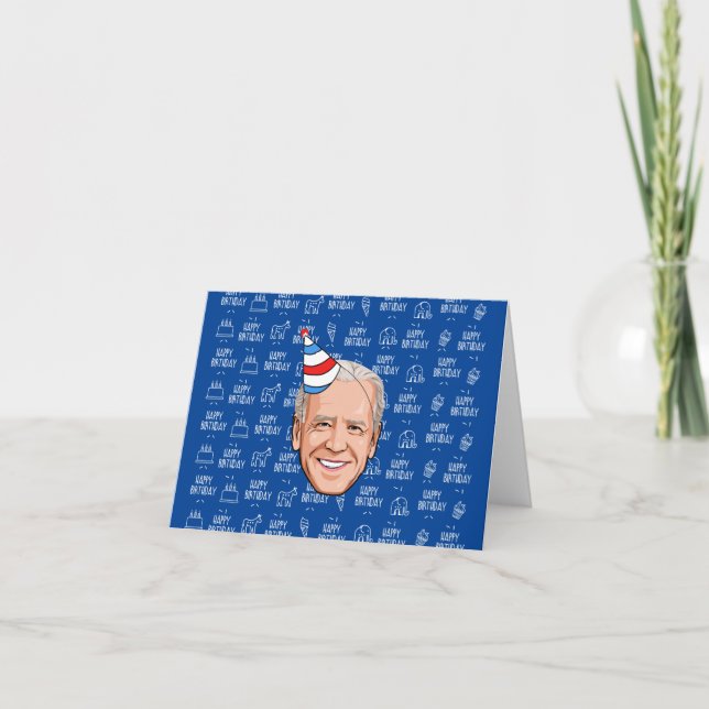 TARJETA DE AGRADECIMIENTO JOE BIDEN BIRTHDAY (Anverso)