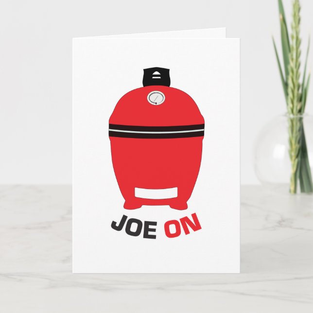 Tarjeta De Agradecimiento Joe On Red Kamado Birthday Card Blank (Anverso)