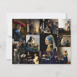 Tarjeta De Agradecimiento Johannes Vermeer - Masterpieces Patchwork