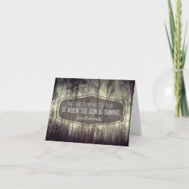 Tarjeta De Agradecimiento John Fitzgerald Kennedy Reparación Inspiradora de 