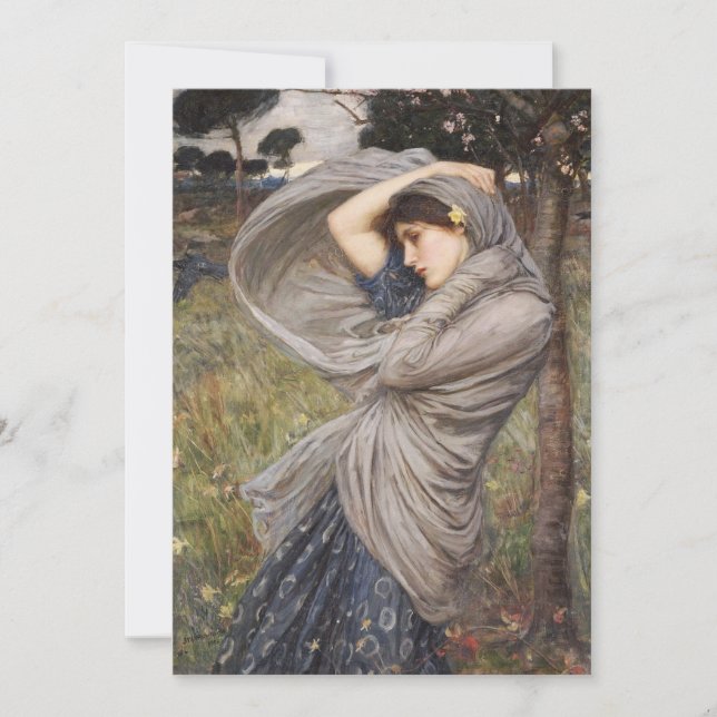 Tarjeta De Agradecimiento John William Waterhouse - Boreas (Anverso)