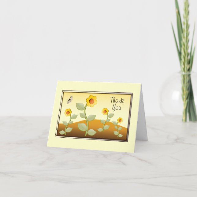 Tarjeta de agradecimiento jovial (Anverso)