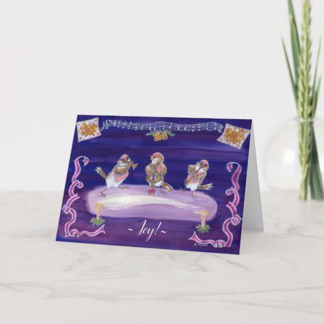 Tarjeta De Agradecimiento "Joy!" Holiday Card (Anverso)