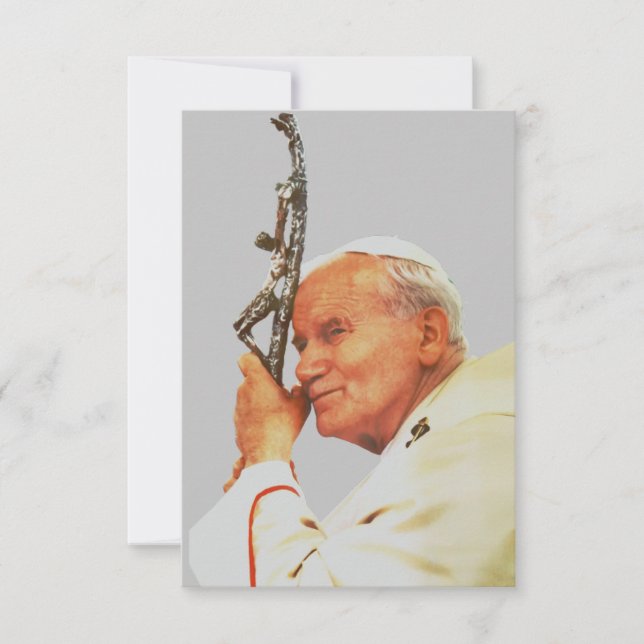 Tarjeta De Agradecimiento Juan Pablo II (Anverso)