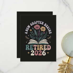Tarjeta De Agradecimiento Jubilado 2026 Un Nuevo Capítulo Comienza