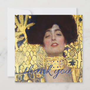 Tarjeta De Agradecimiento Judith y la cabeza de Holofernes por Gustav Klimt 