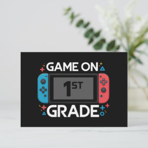 Tarjeta De Agradecimiento Juego Activado 1er Grado Regreso a la Escuela Game