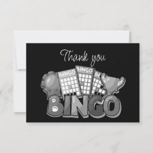 Tarjeta De Agradecimiento Juego de Bingo Gracias