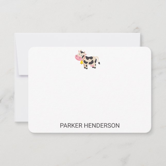 Tarjeta De Agradecimiento Juego de Estaciones Personalizadas para Niños Cute (Anverso)