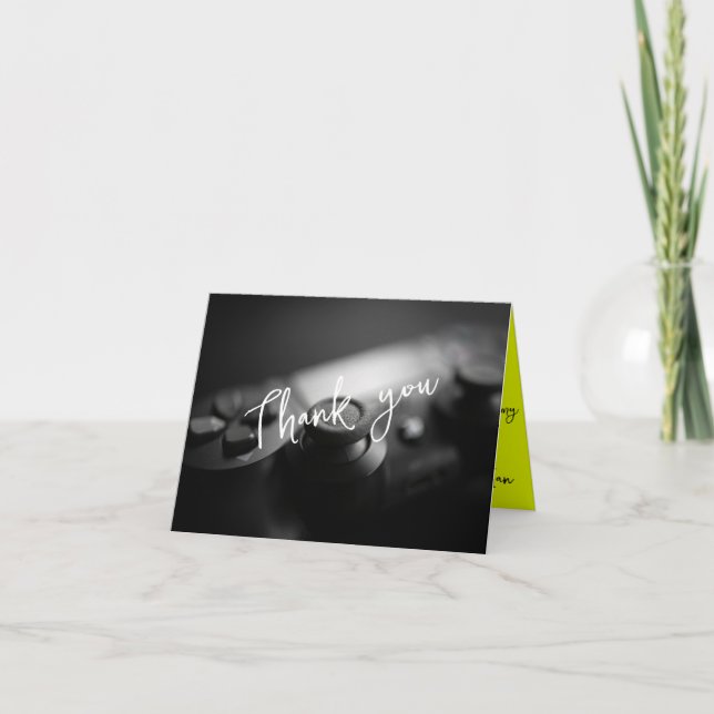 Tarjeta De Agradecimiento Juego en el cumpleaños de nivel de jugador (Anverso)