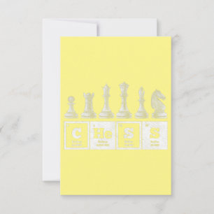 Tarjeta De Agradecimiento jugador de ajedrez divertido geek sistema periódic