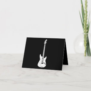 Tarjeta De Agradecimiento Jugador de música de guitarra eléctrica med
