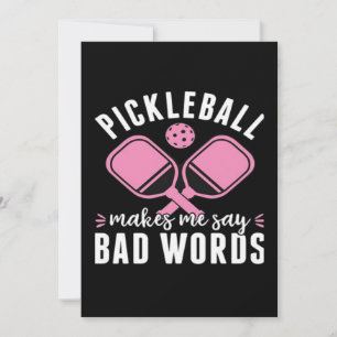 Tarjeta De Agradecimiento Jugador de Pickleball Pickleball Me Hace Decir Mal