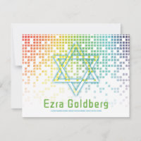 Jugador de videojuegos Rainbow Bar Mitzvah Gracias