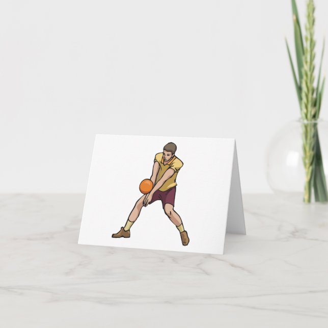 Tarjeta De Agradecimiento Jugador de voleibol (Anverso)