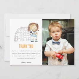 Tarjeta De Agradecimiento Jugador Deportivo Deportivo Fotos de León Cumpleañ