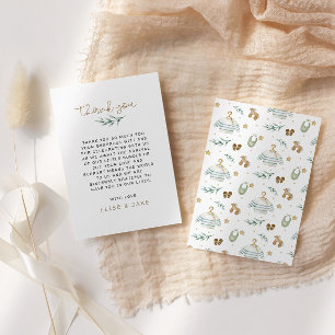 Tarjeta De Agradecimiento Juguetes de venado neutros de género Baby Shower G