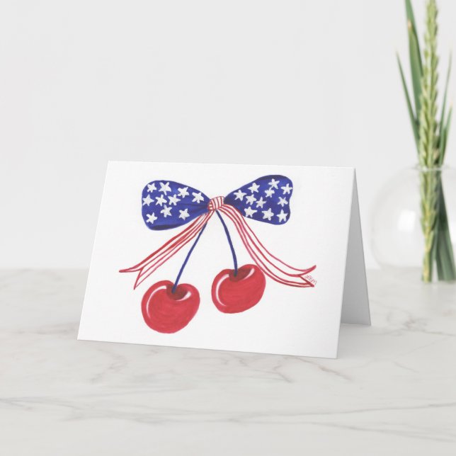 Tarjeta De Agradecimiento Julio Cherries (Anverso)