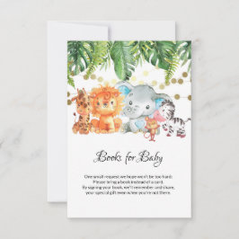 Tarjeta De Agradecimiento Jungle Baby Shower Books for Baby Card