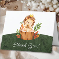 Jungle Lion Baby Shower Gracias