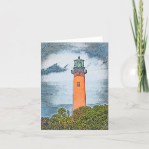 Tarjeta De Agradecimiento Jupiter Lighthouse
