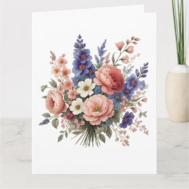 Tarjeta De Agradecimiento Just a Little Note Elegant Floral Greeting Card