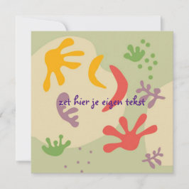 Tarjeta De Agradecimiento kaart bedankt met abstracte bloem 