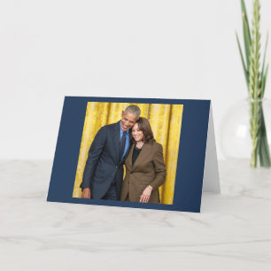 Tarjeta De Agradecimiento Kamala Harris y Barack Obama