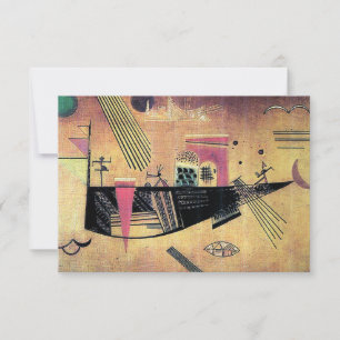 Tarjeta De Agradecimiento Kandinsky - Caprichoso, pintura famosa,