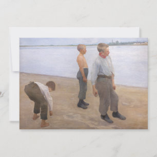 Tarjeta De Agradecimiento Károly Ferenczy - Niños lanzando piedras