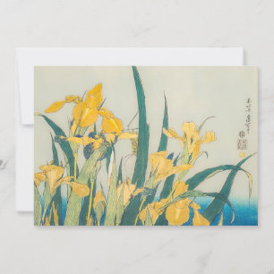 Tarjeta De Agradecimiento Katsushika Hokusai - Saltamontes e Iris