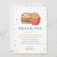 Kawaii cute Fiesta de comida rápida cumpleaños