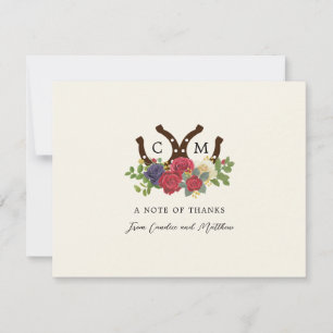 Tarjeta De Agradecimiento Kentucky Derby Inspired Boda