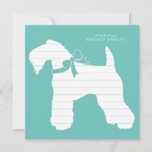 Tarjeta De Agradecimiento Kerry Blue Terrier Dog Puppy