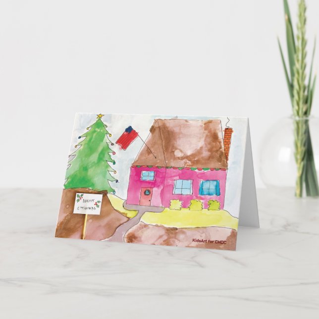 Tarjeta De Agradecimiento KidsArt para CHOC - Hogar para las vacaciones (Anverso)