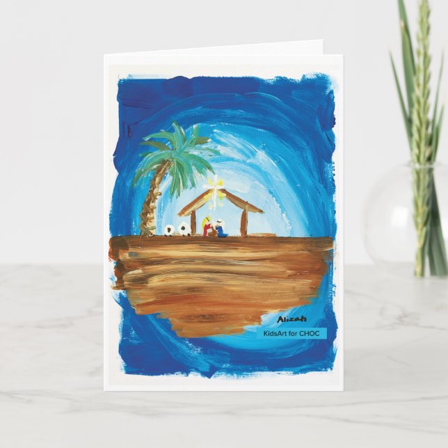 Tarjeta De Agradecimiento KidsArt para CHOC - Paz en la Tierra (Anverso)