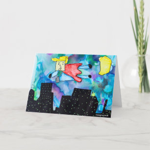 Tarjeta De Agradecimiento KidsArt para CHOC - Super Hero