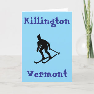 Tarjeta De Agradecimiento Killington, VT Skiing (Vermont Ski Town)