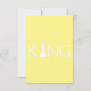 Tarjeta De Agradecimiento King Chess Piece Halloween Disfraces de ajedrez Lo