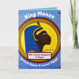 Tarjeta De Agradecimiento King Menes