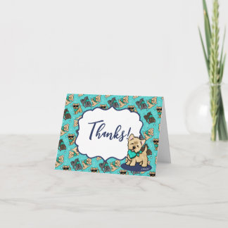 Tarjeta de agradecimiento KiniArt Cutieface Cairn