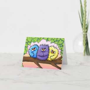 Tarjeta De Agradecimiento KiniArt Ditzy Chicks