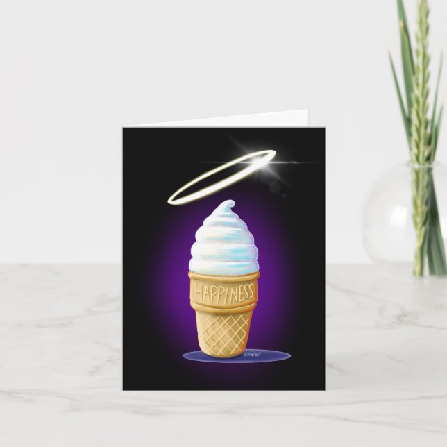 Tarjeta De Agradecimiento KiniArt Ice Cream Cone (Anverso)