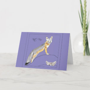 Tarjeta De Agradecimiento Kit Fox