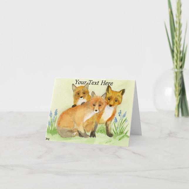 Tarjeta De Agradecimiento Kits de Fox (Anverso)