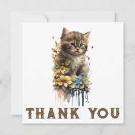 Tarjeta de agradecimiento Kitty