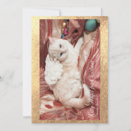 Tarjeta De Agradecimiento Kitty Angel For Christmas