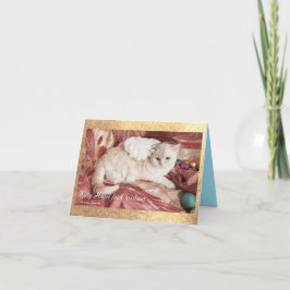 Tarjeta De Agradecimiento Kitty Angel para Navidad