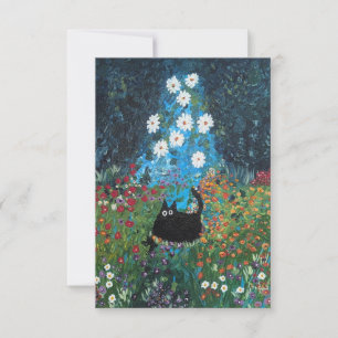 Tarjeta De Agradecimiento Kitty en Klimt